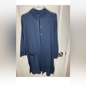 Marla Wynne Knit Cardigan Dark Blue Size M